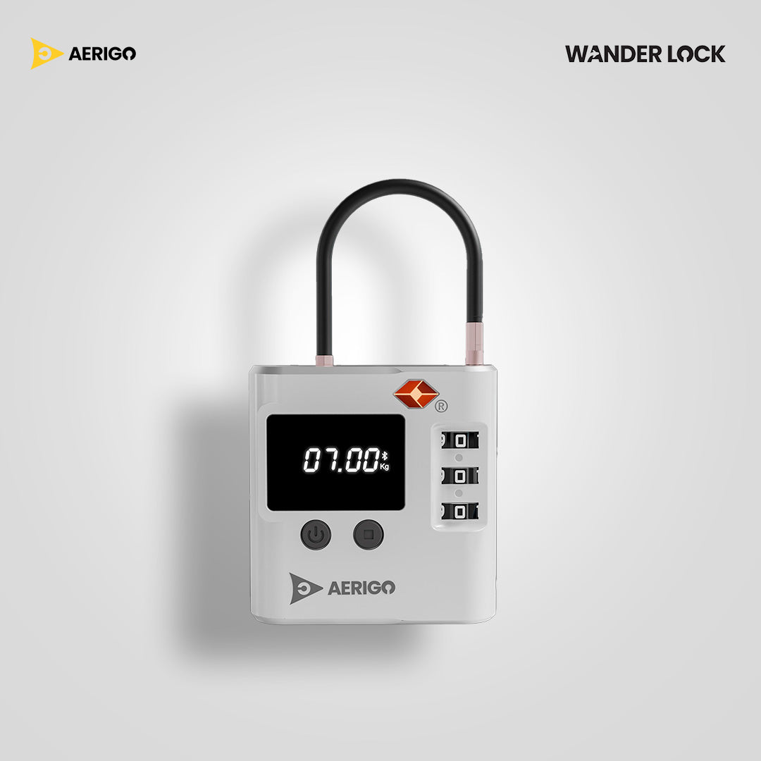 TSA Approved Digital Trackable Lock with Integrated Scale Wander