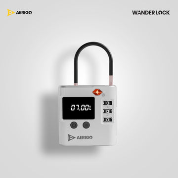 Aerigo Wander Lock – TSA-Approved Smart Luggage Lock with Find My & Built-In Scale